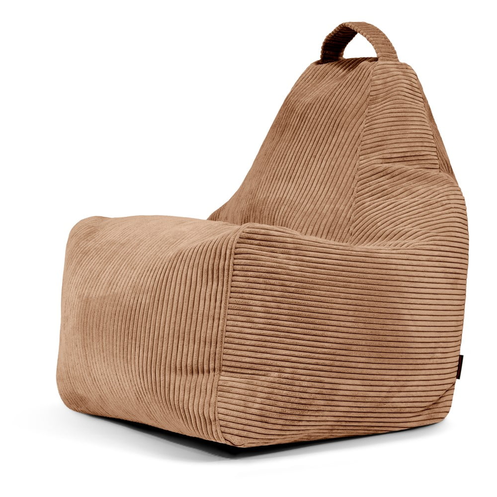 Hnedý menčestrový sedací vak Play Amuse – SLOWDOWN