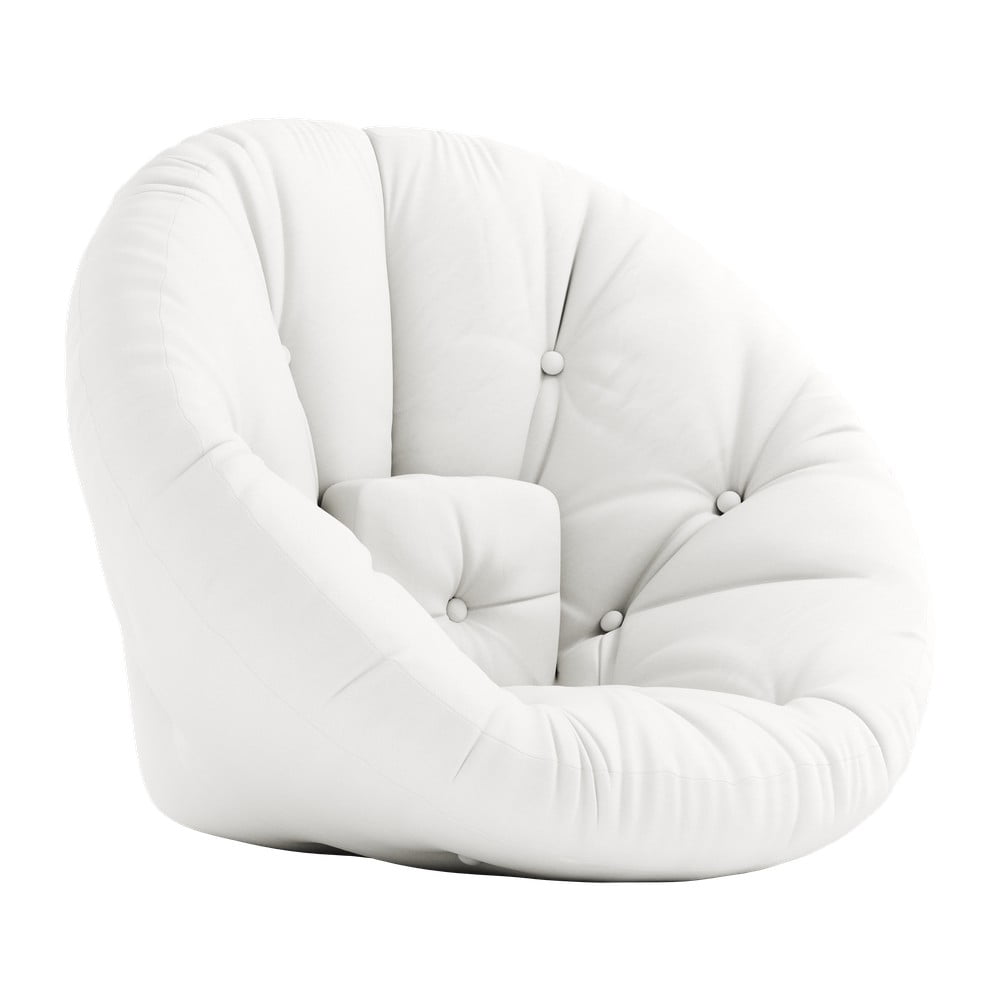 Biele rozkladacie kreslo vhodné do exteriéru Karup Design Design OUT™ Nido White