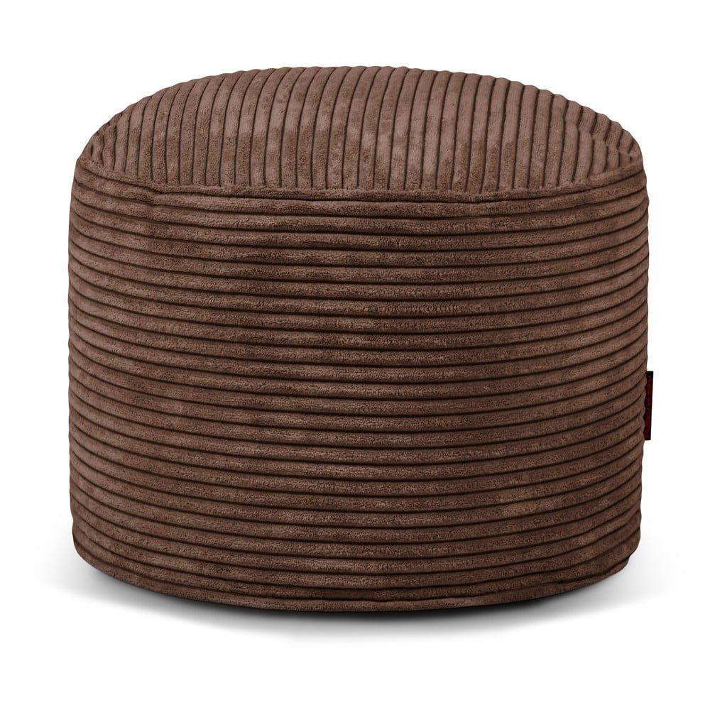 Tmavohnedý menčestrový sedací vak Mini – SLOWDOWN