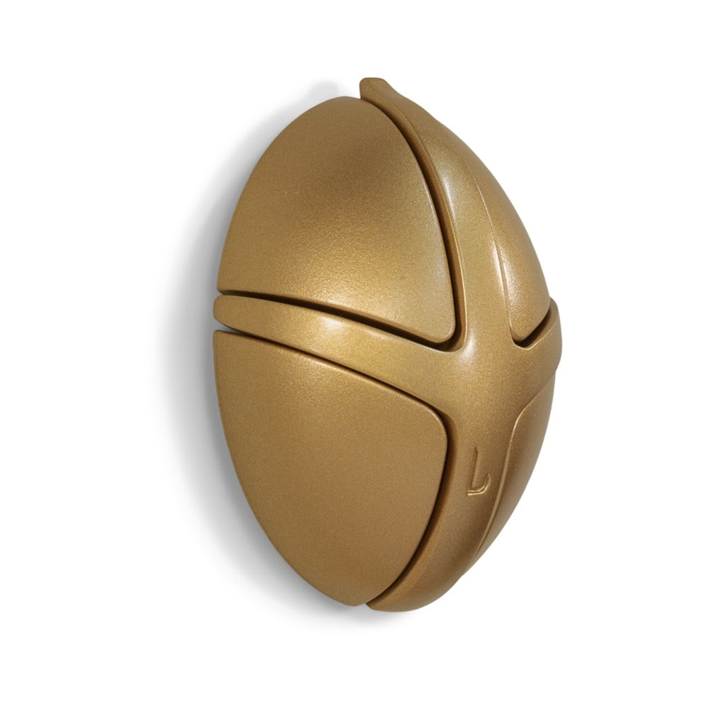 Nástenný plastový háčik v zlatej farbe Tick – Spinder Design