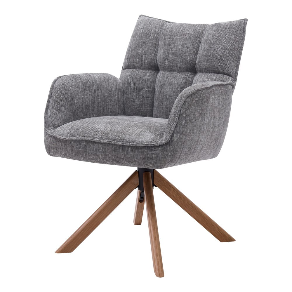 Sivé čalúnené jedálenské kreslá v súprave 2 ks Marilla – Unique Furniture