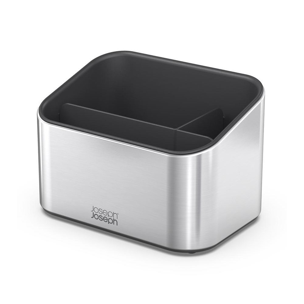 Kovový stojan na umývacie prostriedky v lesklej striebornej farbe Surface – Joseph Joseph