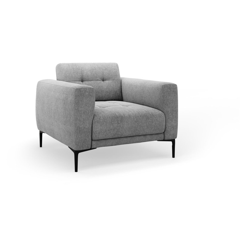 Sivé kreslo Bemy – Micadoni