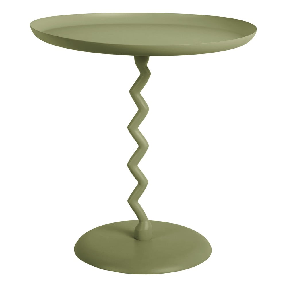 Kovový okrúhly odkladací stolík ø 40 cm Zig Zag – Leitmotiv