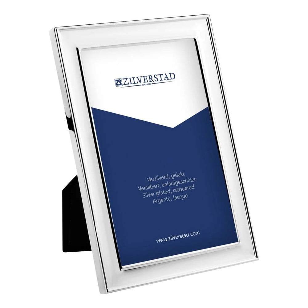 Kovový stojací rámček v striebornej farbe 15x20 cm Berlin – Zilverstad