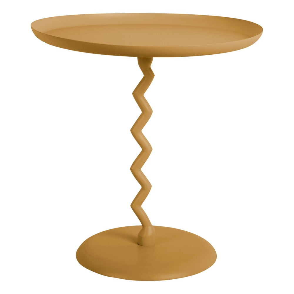 Kovový okrúhly odkladací stolík ø 40 cm Zig Zag – Leitmotiv