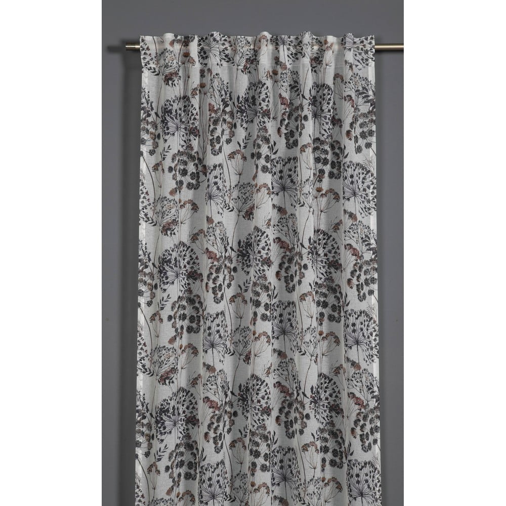 Fialovo-sivý záves 135x245 cm Birds and Roses – Sehlbach