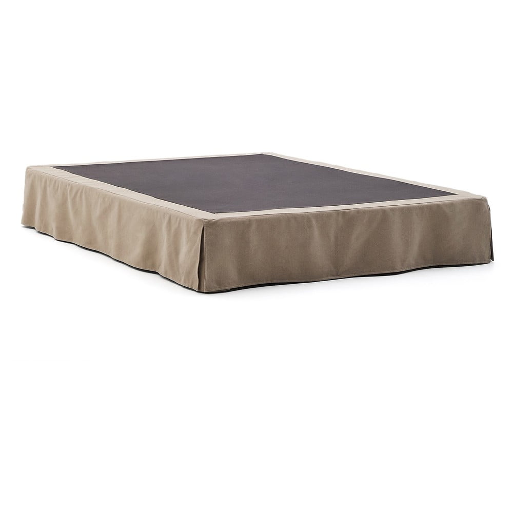 Taupe čalúnená dvojlôžková posteľ 160x200 cm Jaira – Kave Home