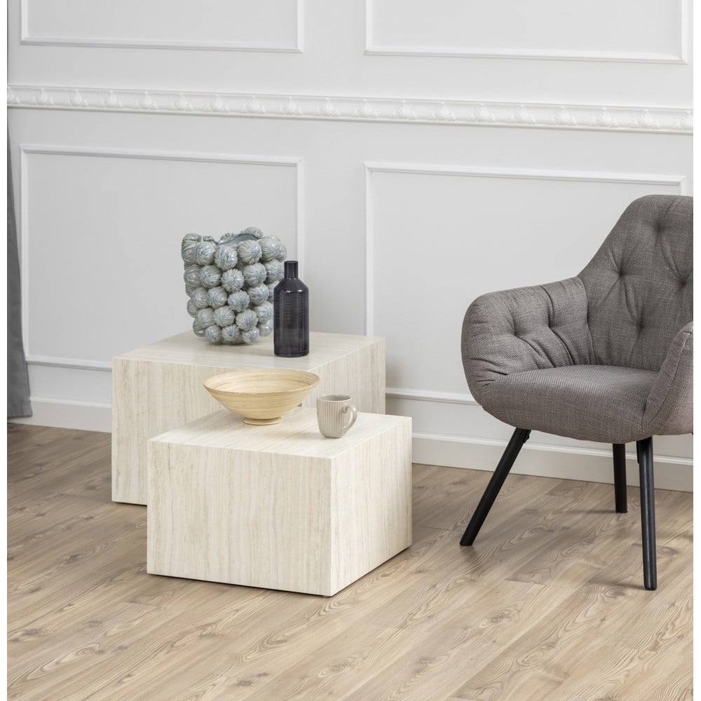 Konferenčné stolíky v súprave 2 ks 58x58 cm Dice - Actona