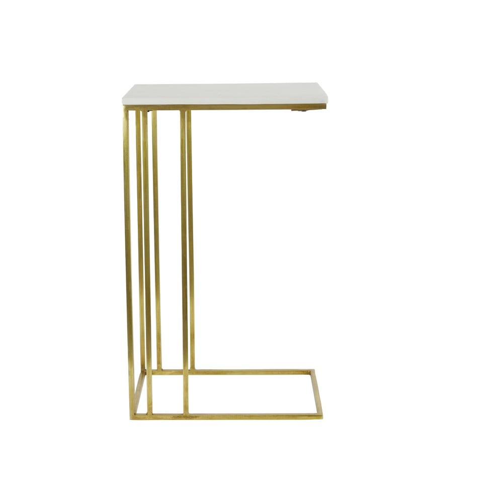 Odkladací stolík s doskou v dekore mramoru 31x41 cm Roshan – Light & Living