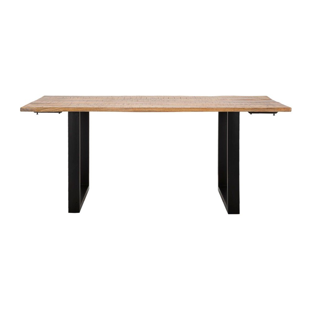 Rozkladací jedálenský stôl s prídavnou doskou s doskou z mangového dreva 90x180 cm Edge – Mauro Ferretti