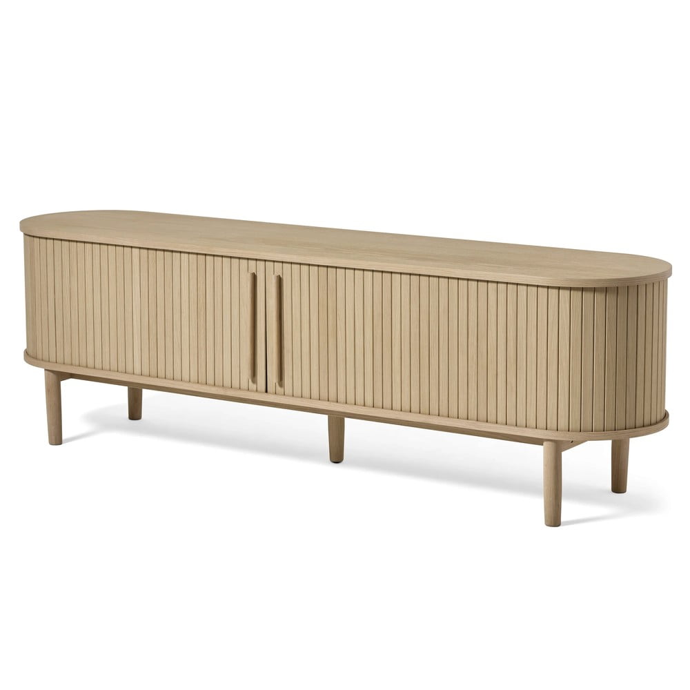 TV stolík v dekore duba v prírodnej farbe 180x56x40 cm Meta – Unique Furniture