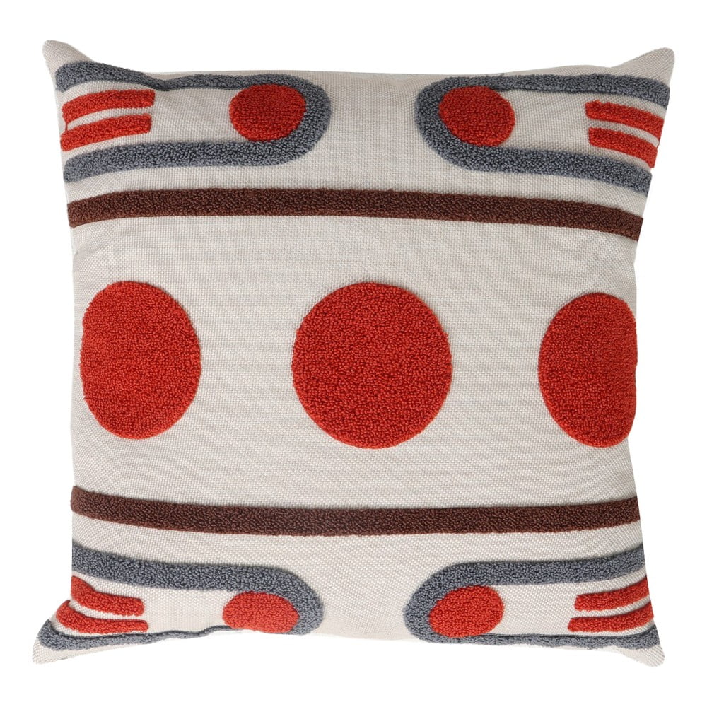 Ľanový dekoračný vankúš 43x43 cm Geometrik – Mioli Decor