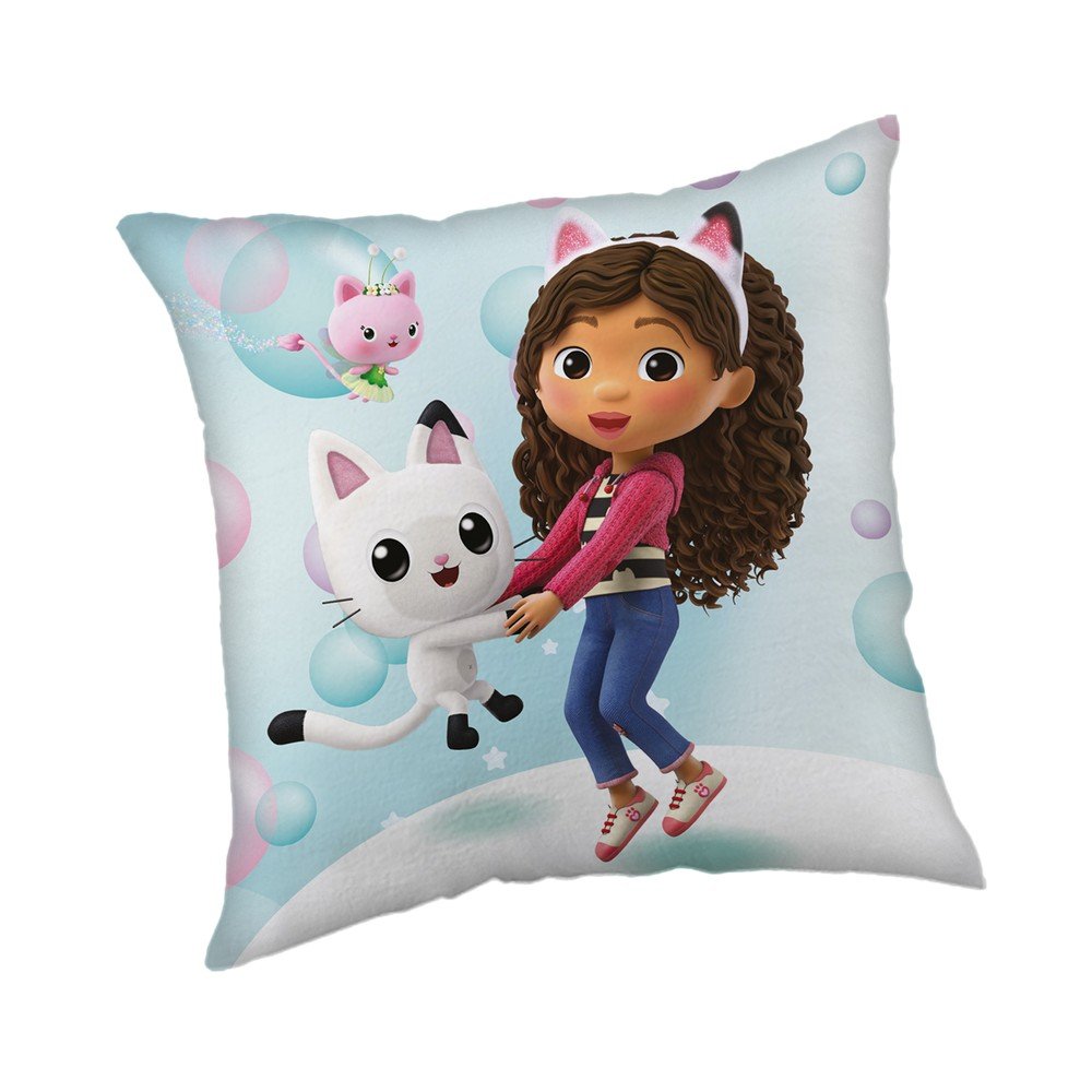 Detský vankúšik 40x40 cm Gabby's Dollhouse "Bubbles" – Jerry Fabrics