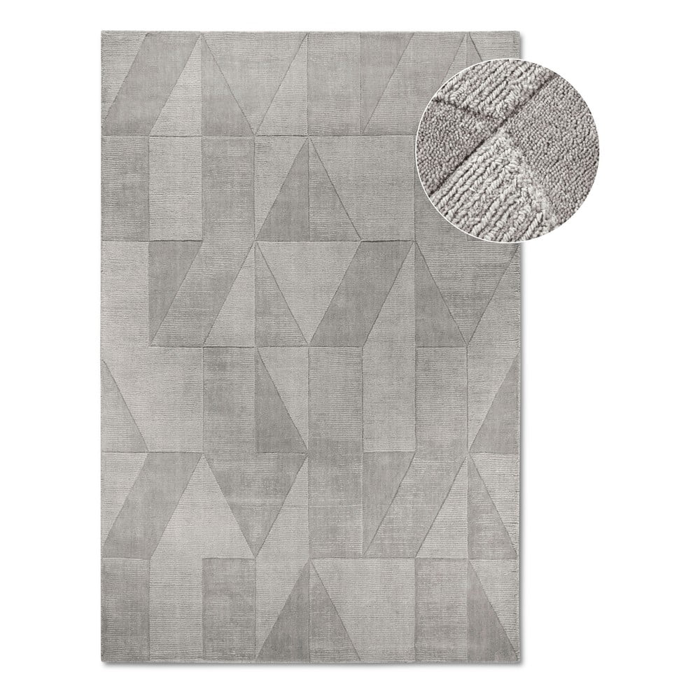 Sivý ručne tkaný vlnený koberec 80x150 cm Ursule – Villeroy&Boch