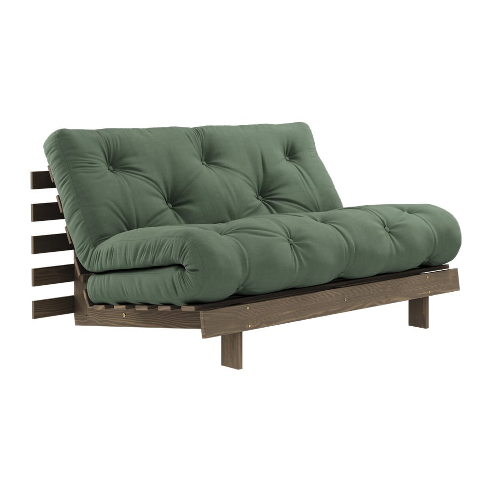 Zelená rozkladacia pohovka 140 cm Roots – Karup Design