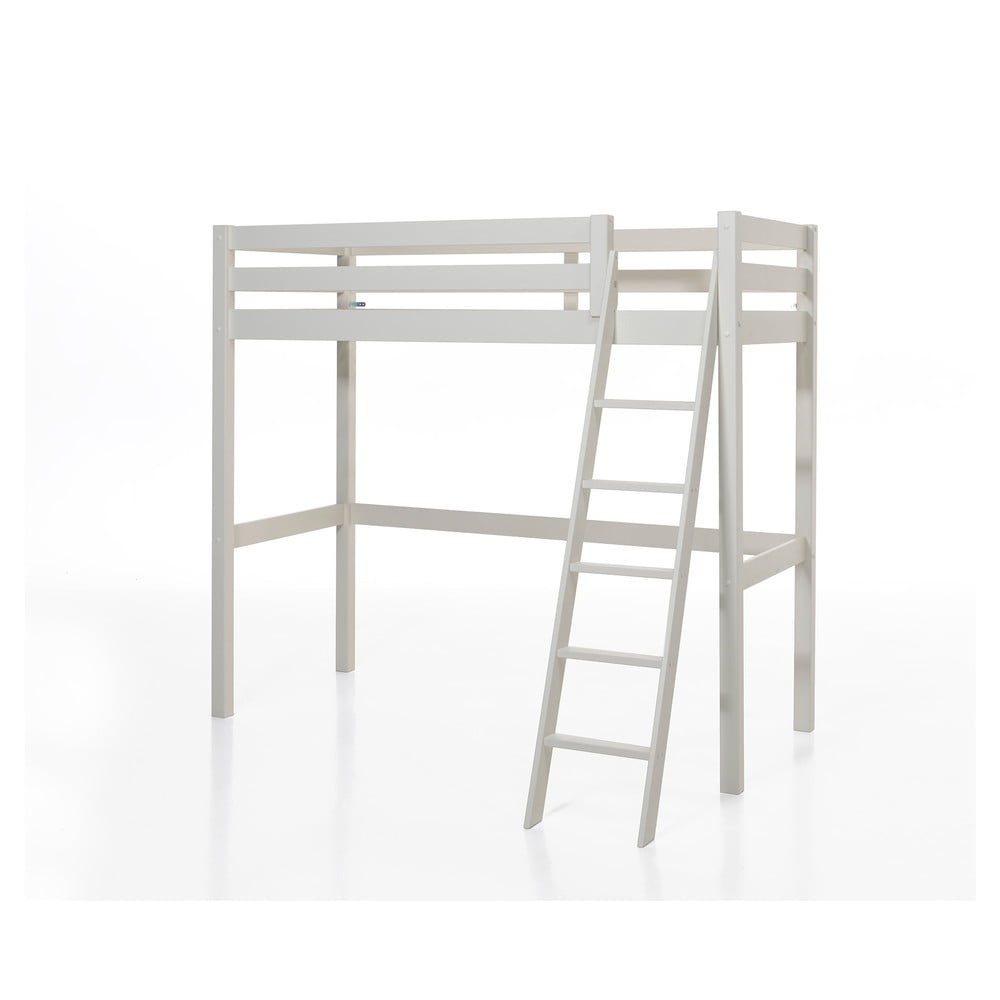 Biela detská vyvýšená posteľ Vipack Pino