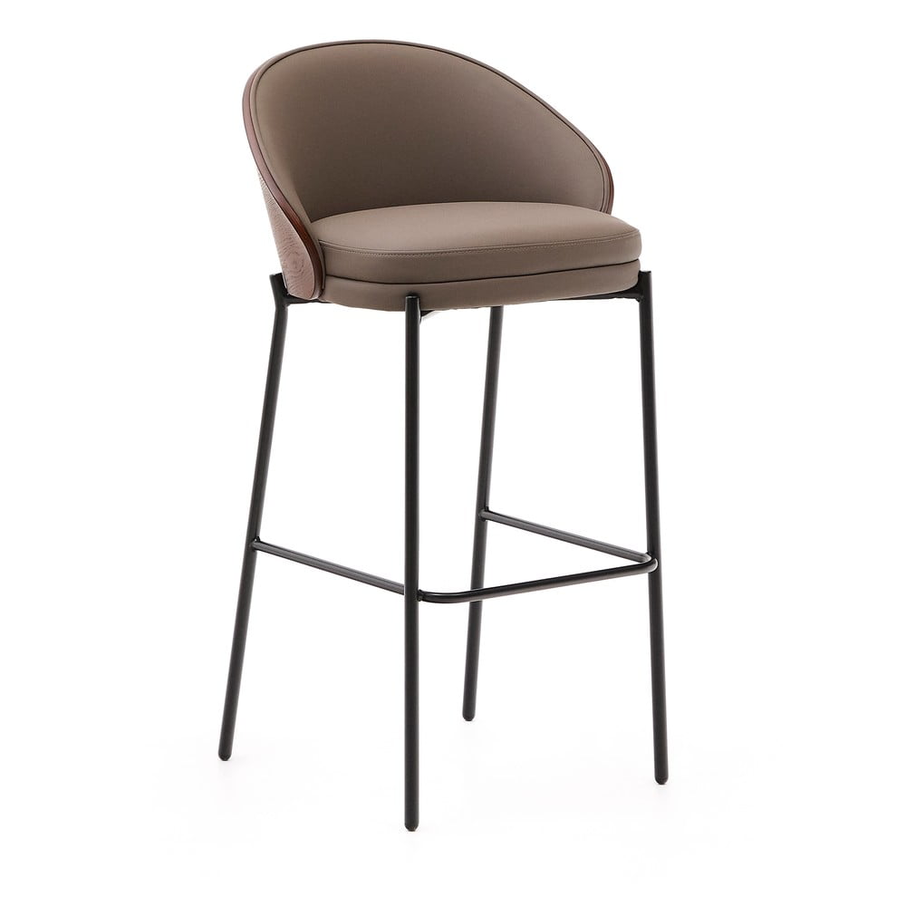 Hnedá barová stolička (výška sedadla 77 cm) Eamy – Kave Home