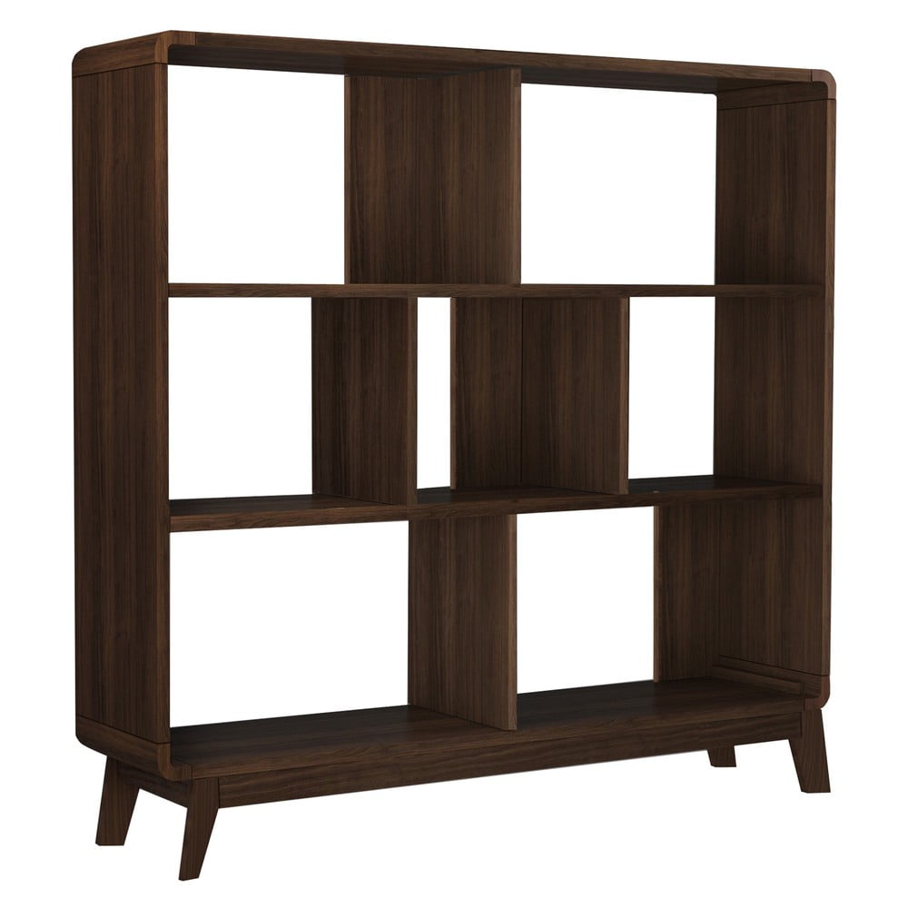 Knižnica v dekore orecha 122x126 cm Cassie - Støraa