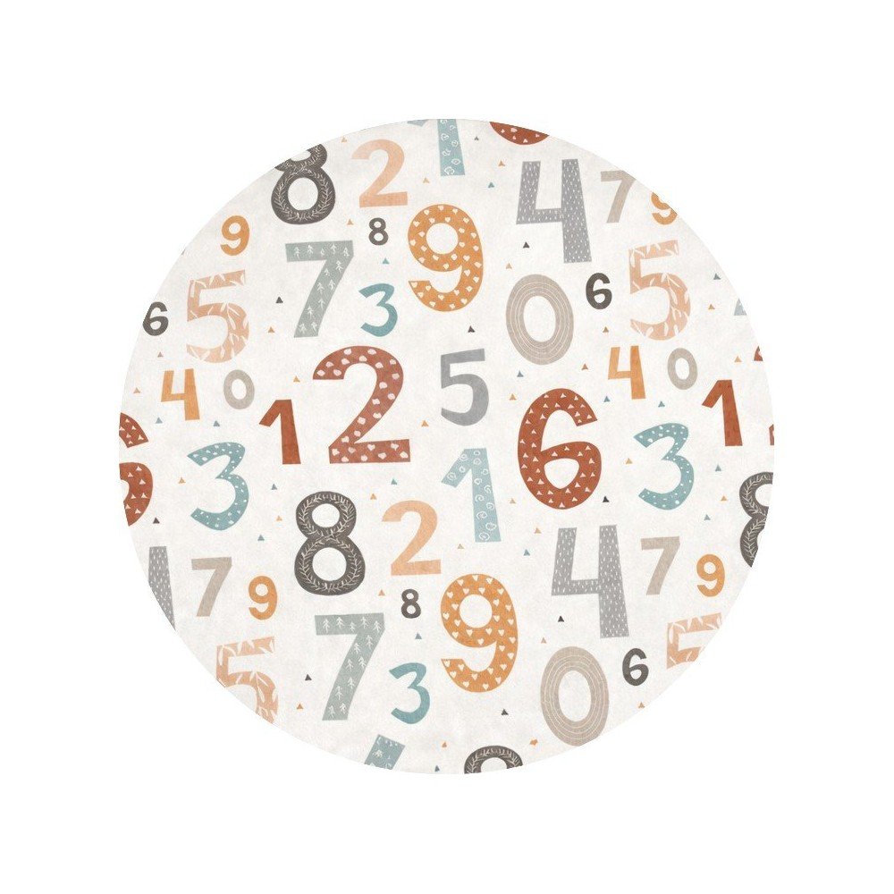 Prateľný detský hrací koberec ø150 cm Happy Numbers – Mila Home