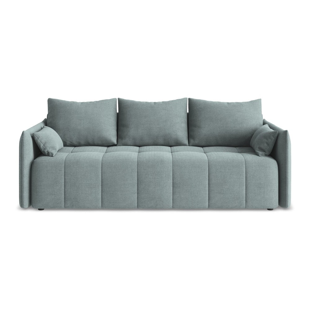 Modrá rozkladacia/s úložným priestorom pohovka 225 cm Moku – Makamii