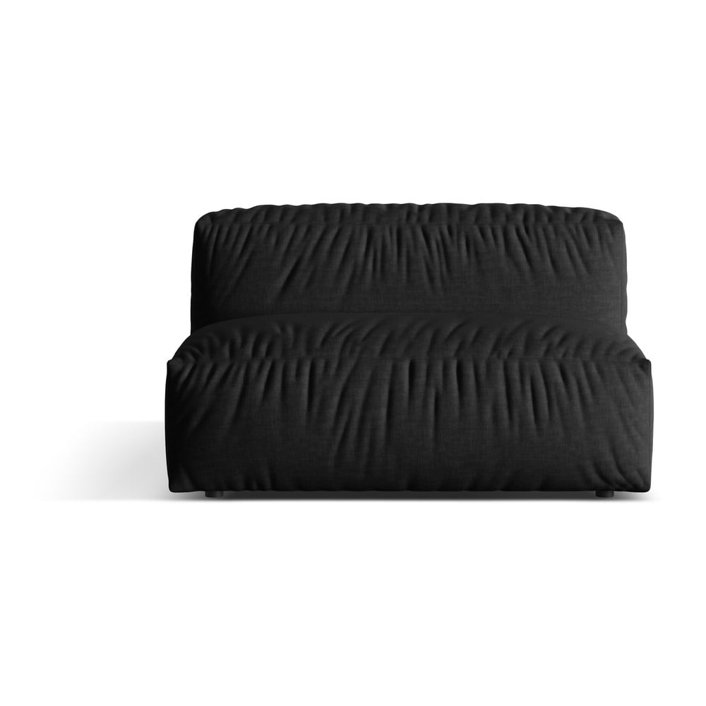 Čierny modul pohovky (stredový diel) Martina – Micadoni Home