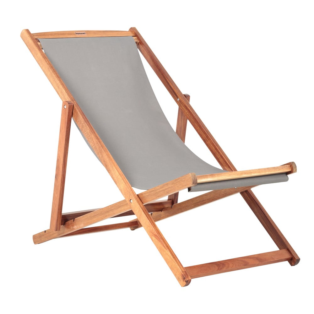 Sivé/v prírodnej farbe drevené záhradné ležadlo Dionysus – Bonami Essentials