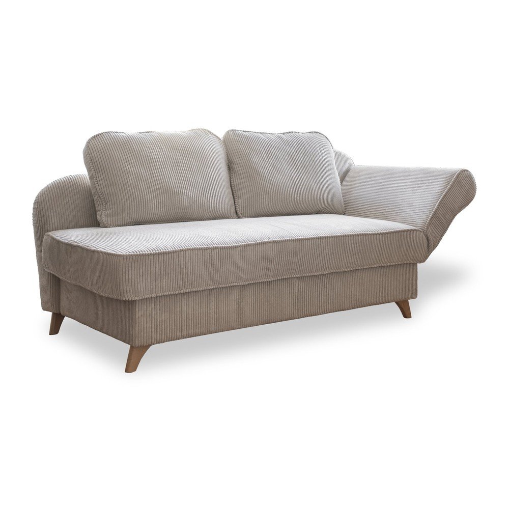 Béžová menčestrová leňoška (pravý roh) Chic Charlotte – Miuform