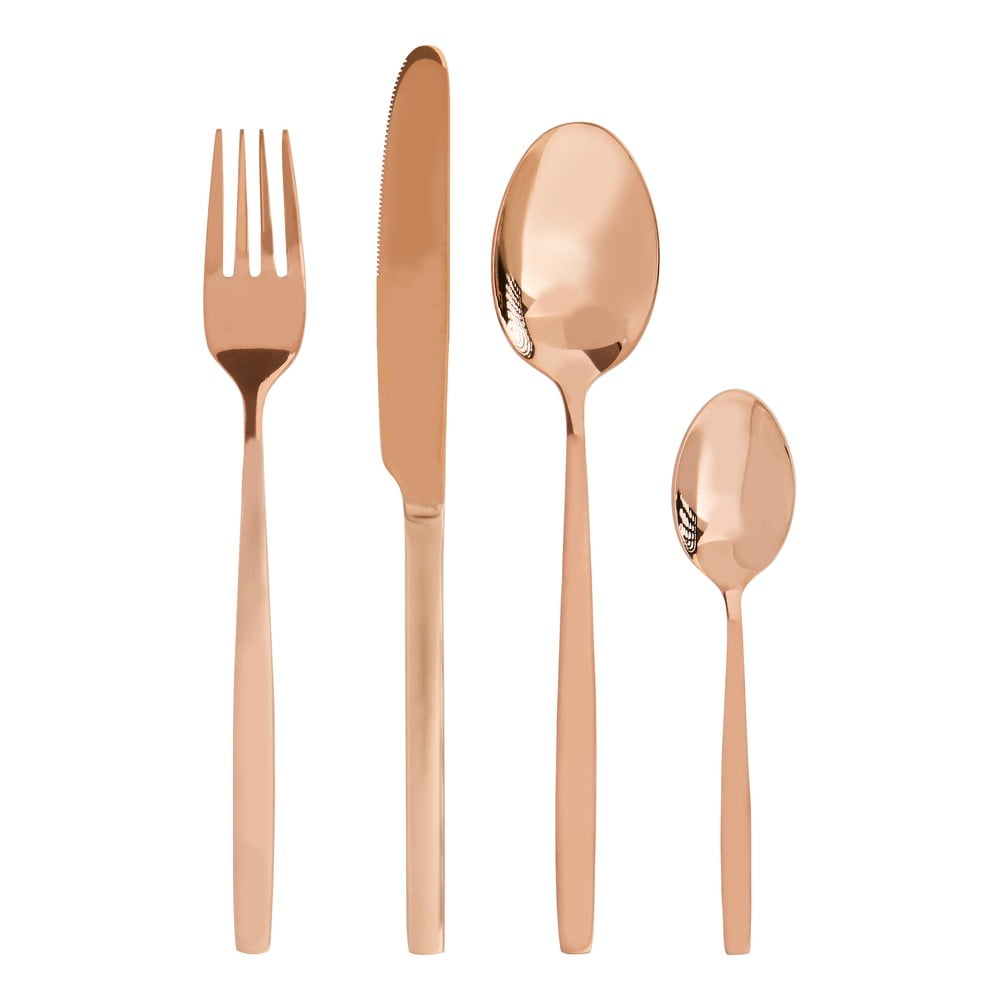 Antikoro príbor v medenej farbe 16 ks Avie – Premier Housewares