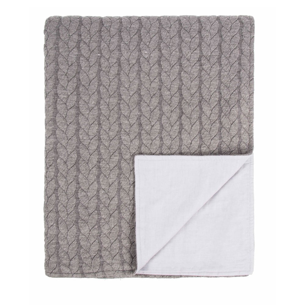 Sivý pléd Tiseco Home Studio Sommar