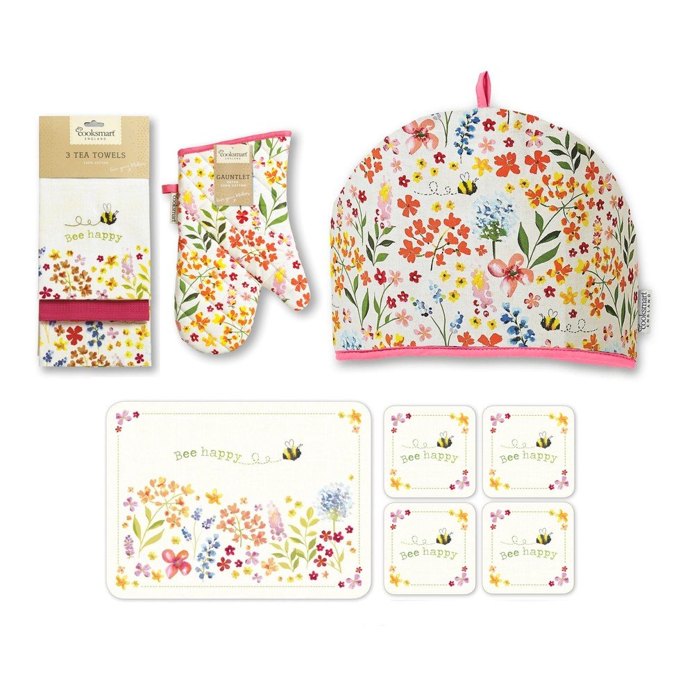 Súprava kuchynského textilu 13 ks Bee Happy – Cooksmart ®