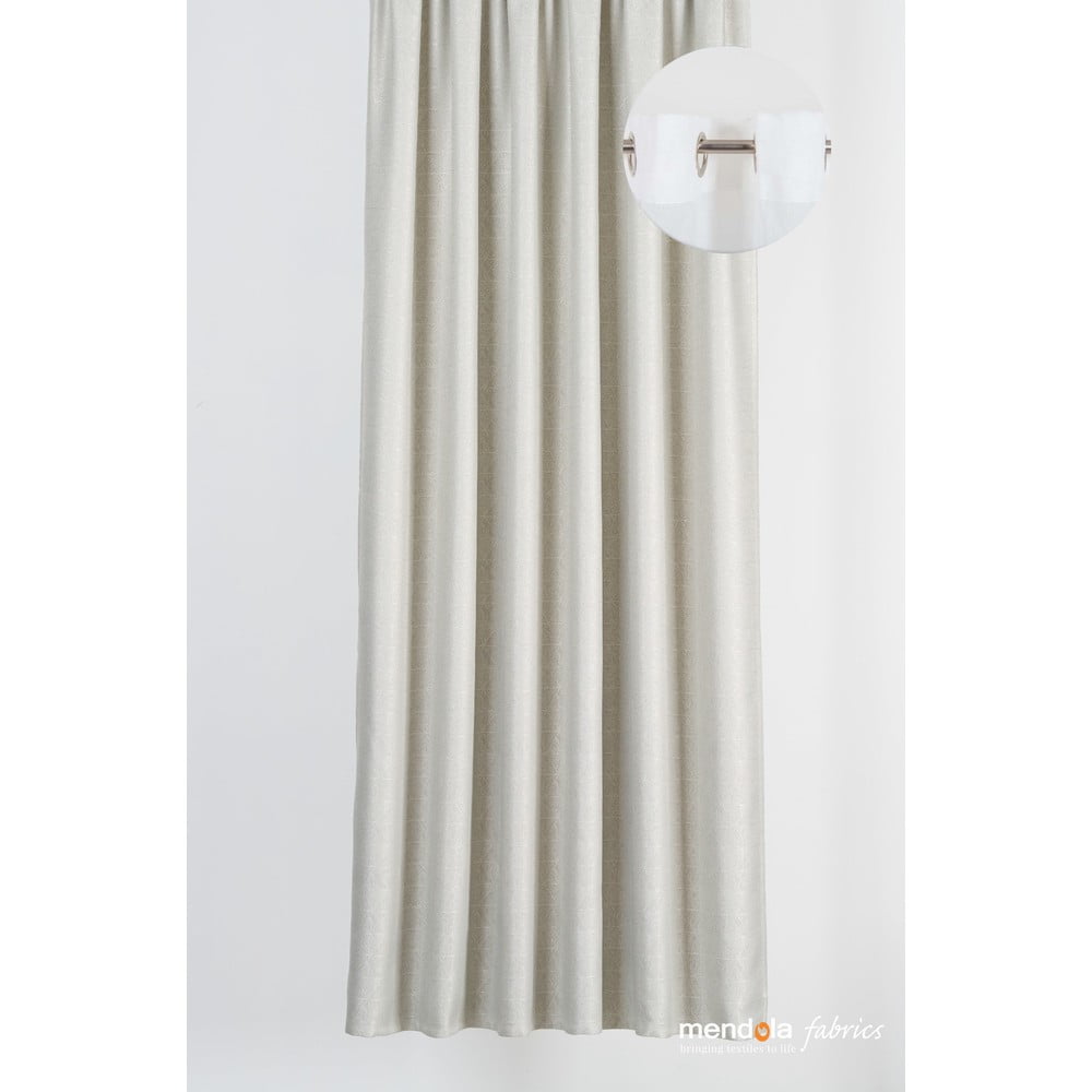Béžový záves 140x260 cm Teorema - Mendola Fabrics