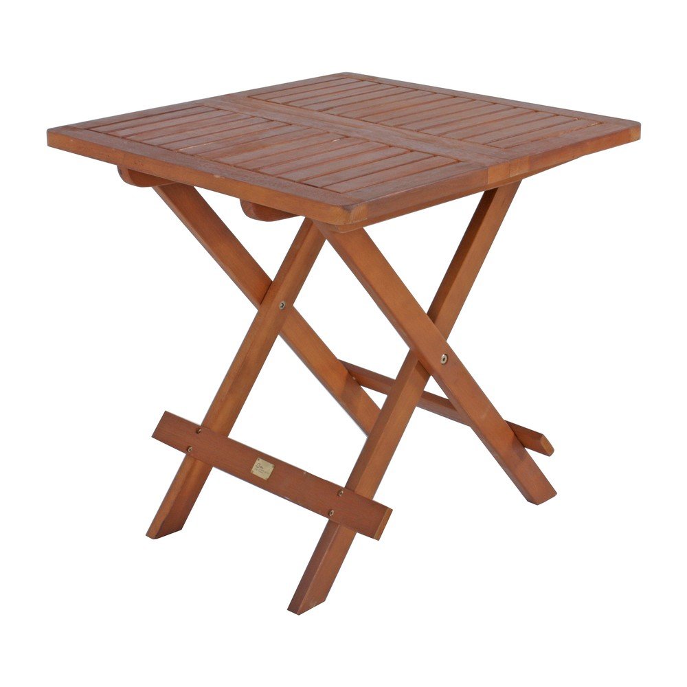 Záhradný odkladací stolík z masívu akácie 50x50 cm Cleveland – Garden Pleasure