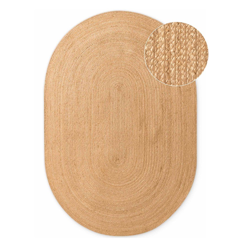 Obojstranný/ručne tkaný jutový koberec v prírodnej farbe 160x230 cm Braided – Hanse Home