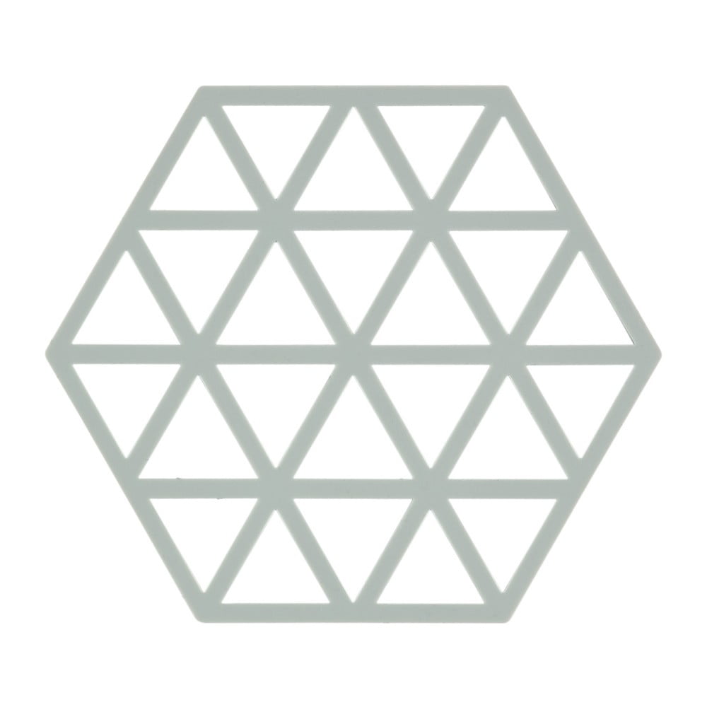 Svetlosivá silikónová podložka pod horúce nádoby Zone Triangles