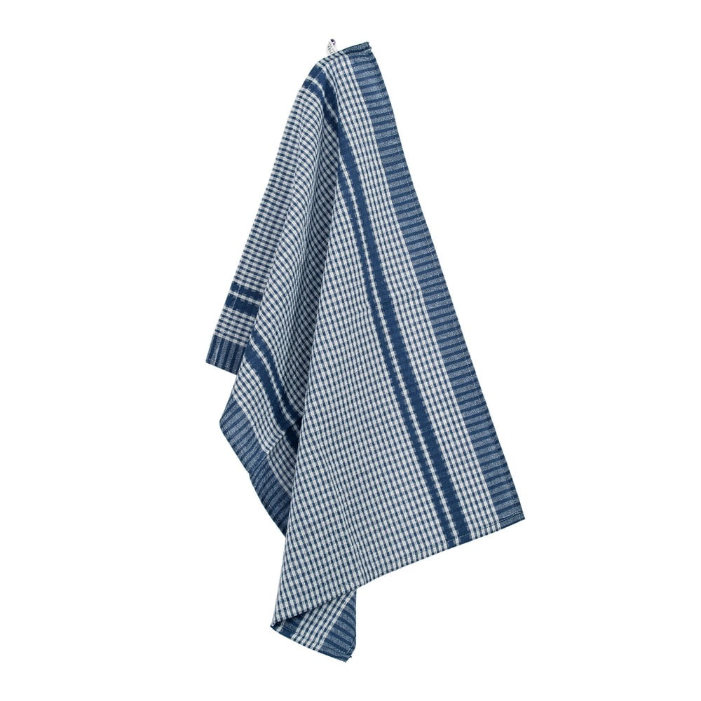 Sada 6 modrých bavlnených utierok Tiseco Home Studio Waffle