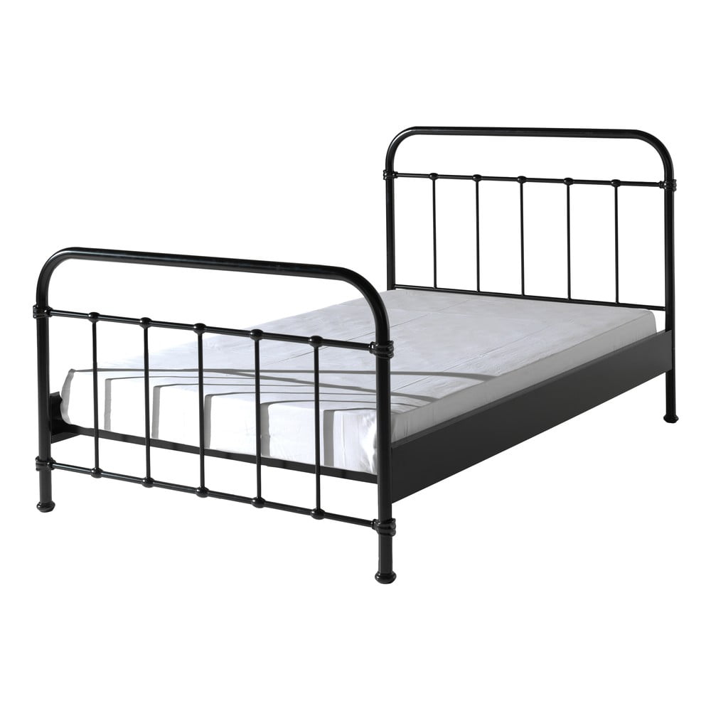 Čierna kovová detská posteľ Vipack New York