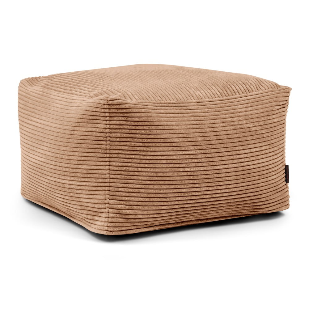 Hnedý menčestrový sedací vak Softbox MooG – SLOWDOWN