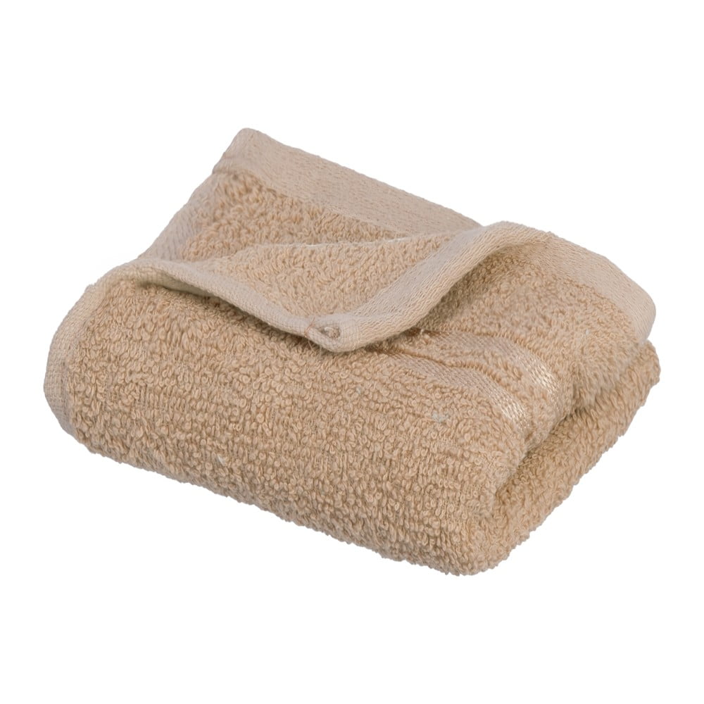 Béžový froté bavlnený uterák 30x50 cm Simple – Casa Selección