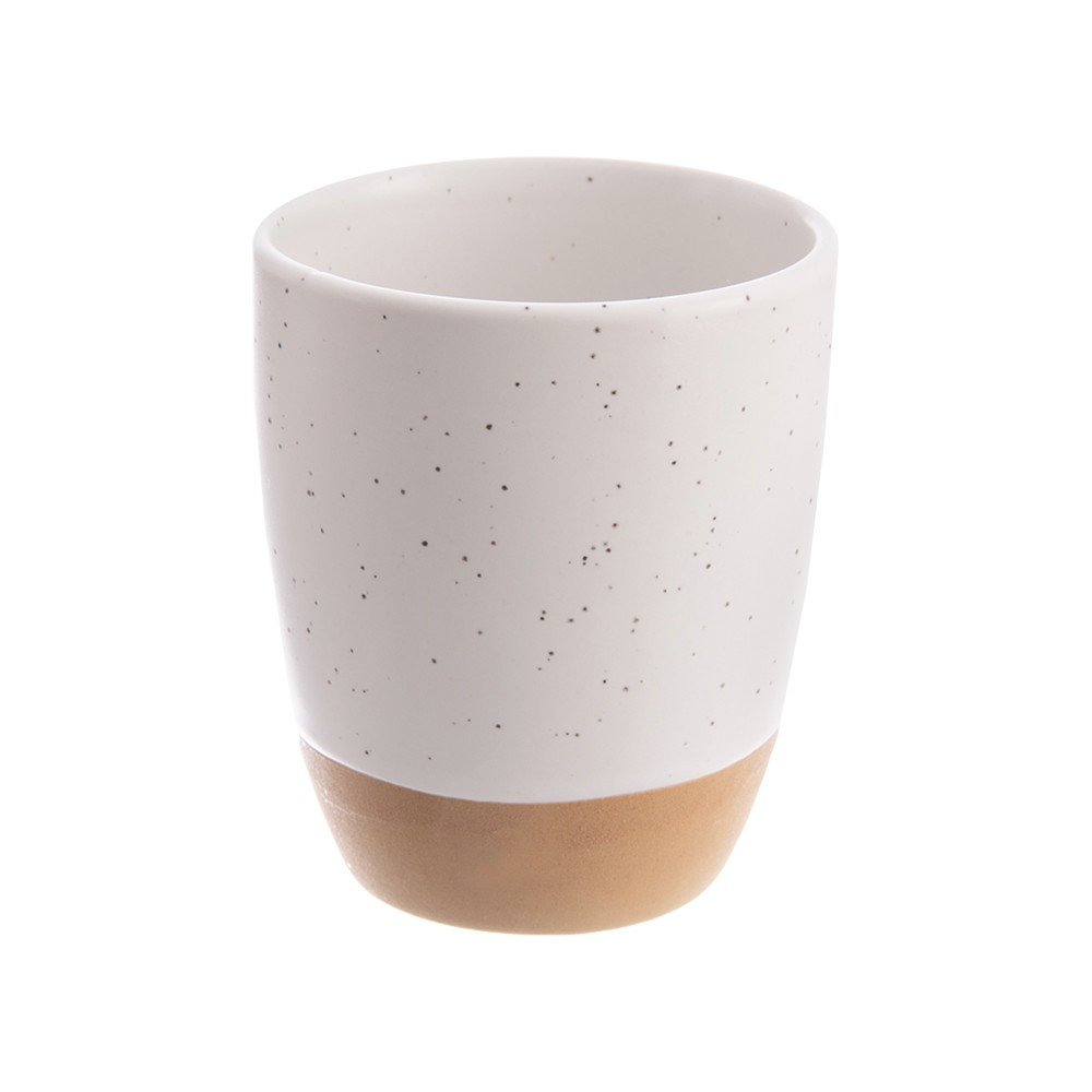 Krémové keramické šálky v súprave 6 ks na espresso 90 ml Statek – Orion