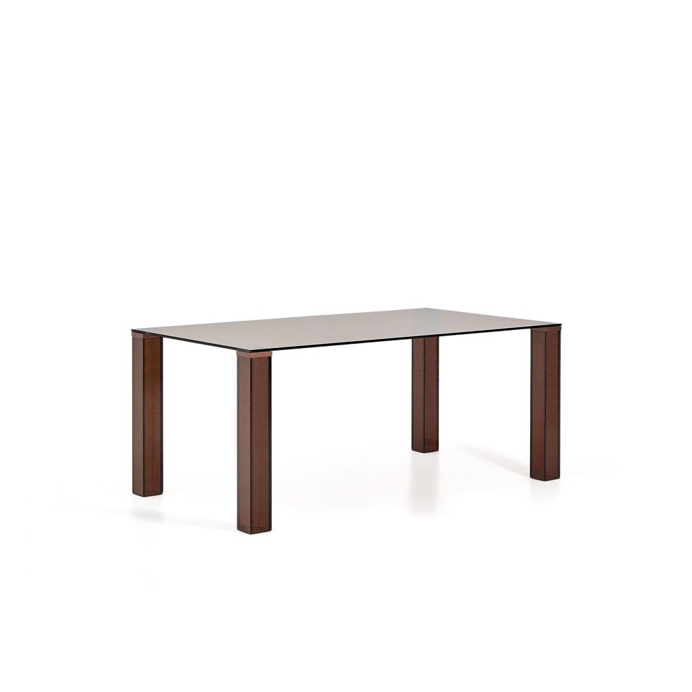 Sklenený jedálenský stôl 90x160 cm Adularia – Kave Home