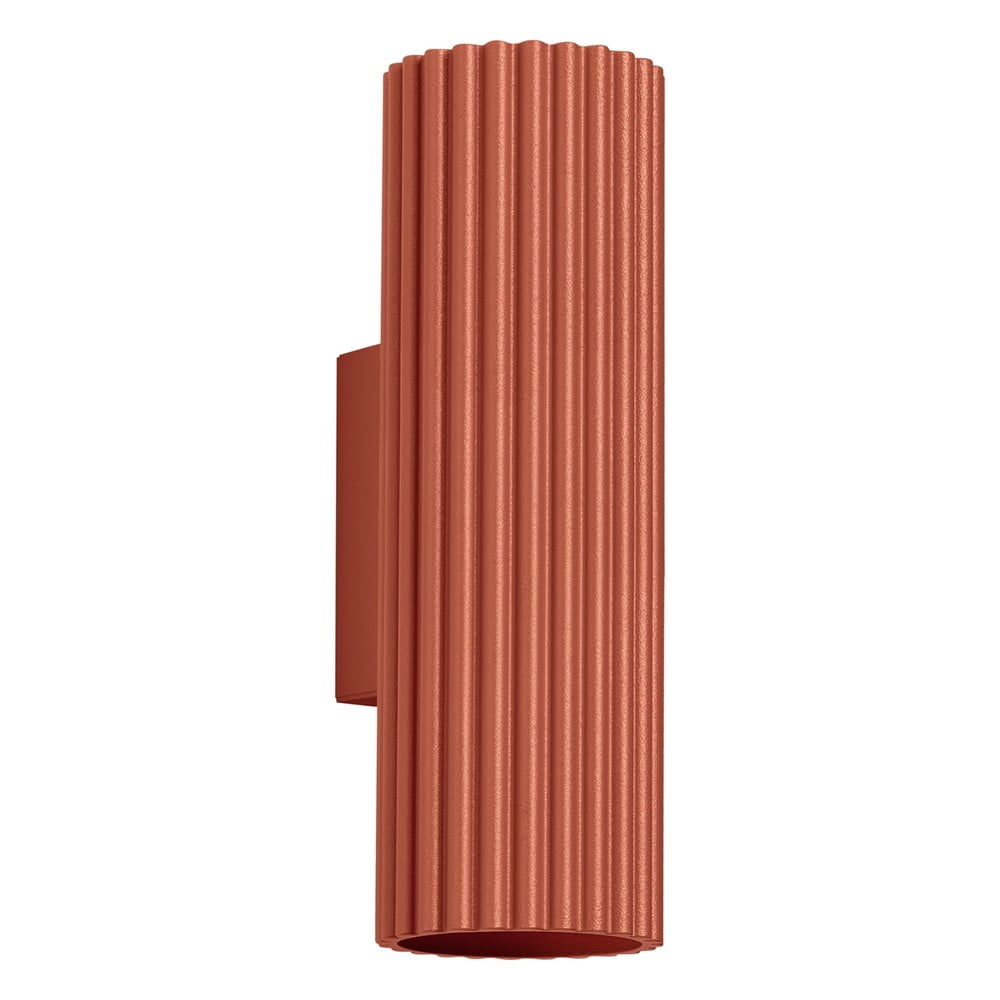 Nástenné svietidlo v tehlovej farbe Gleam – Sollux