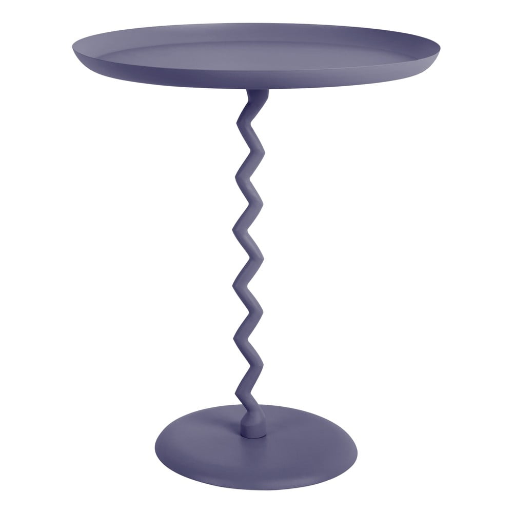 Kovový okrúhly odkladací stolík ø 44 cm Zig Zag – Leitmotiv