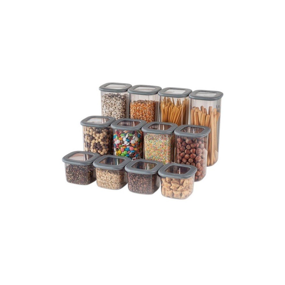 Plastové dózy v súprave 12 ks na potraviny Fresco – Hermia