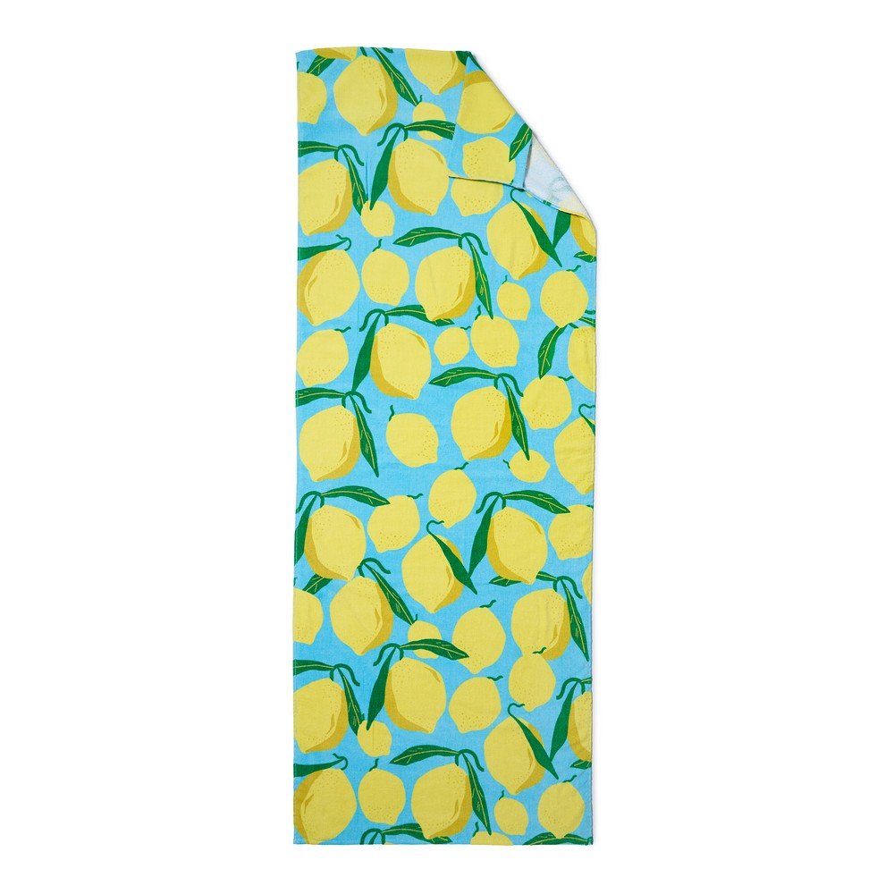 Bavlnená plážová osuška 92x180 cm Lemons Lounger – Catherine Lansfield