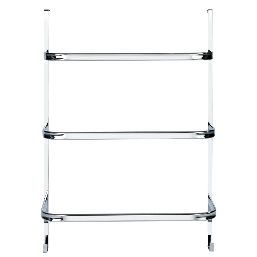 Strieborný samodržiaci věšiak na uteráky Wenko Towel Holder Chrome