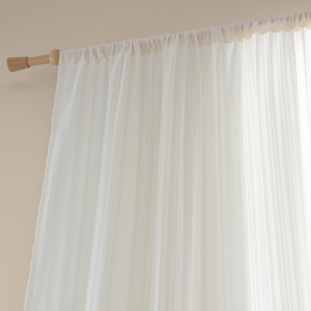 Biela bavlnená záclona 140x122 cm Zofia Broderie Anglaise – Pineapple Elephant