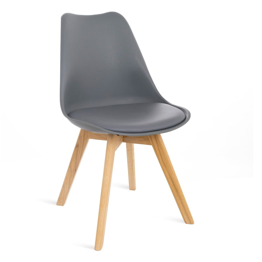 Súprava 2 sivých stoličiek s bukovými nohami Bonami Essentials Retro