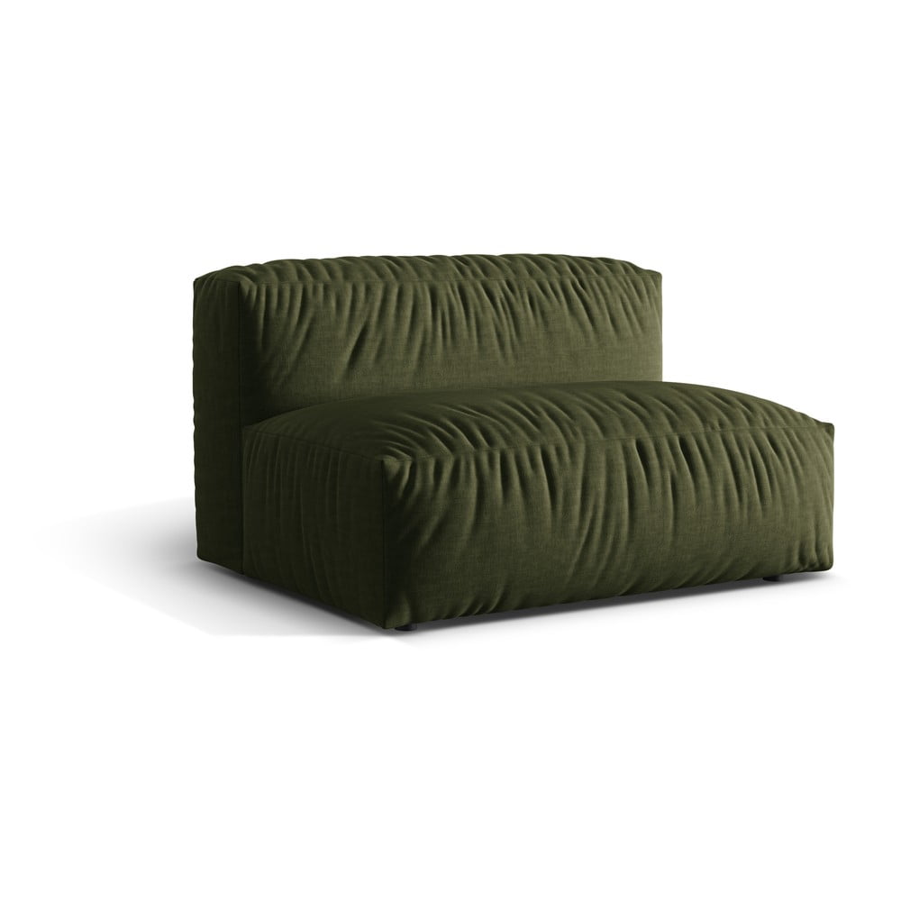 Zelený modul pohovky (stredový diel) Martina – Micadoni Home