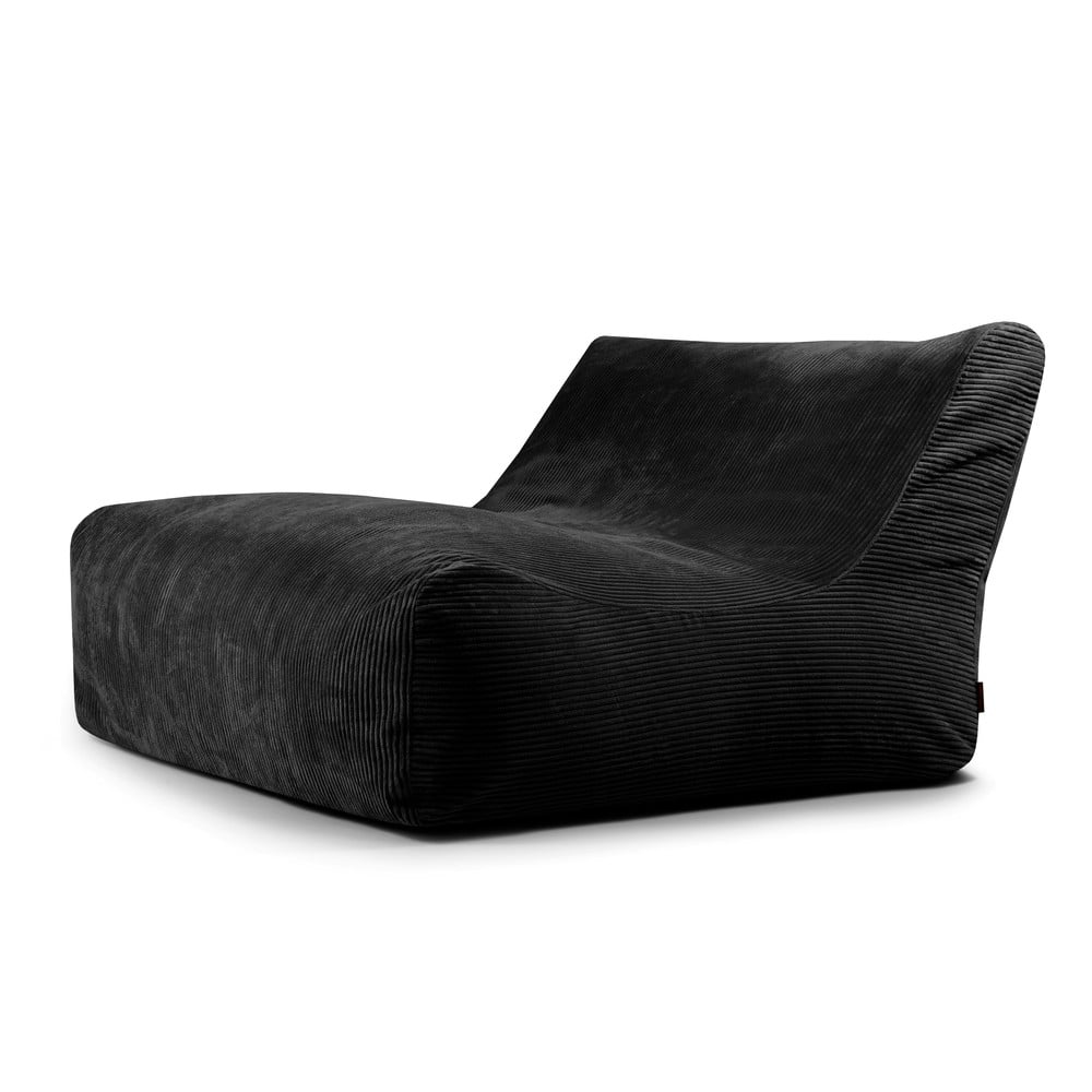 Čierny menčestrový sedací vak Sofa Lounge – SLOWDOWN